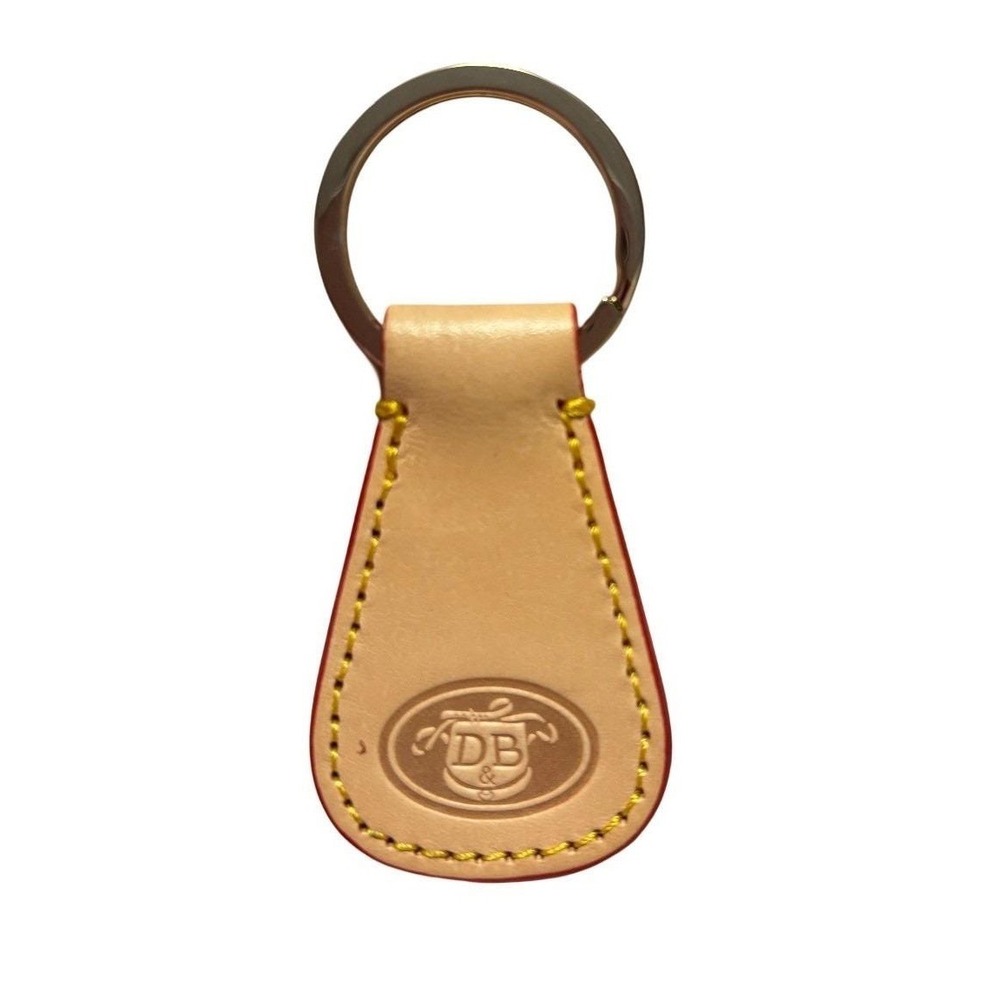 DB Dooney & Bourke Vintage Keychain Fob Classic Normcore Stitching Embossed Logo